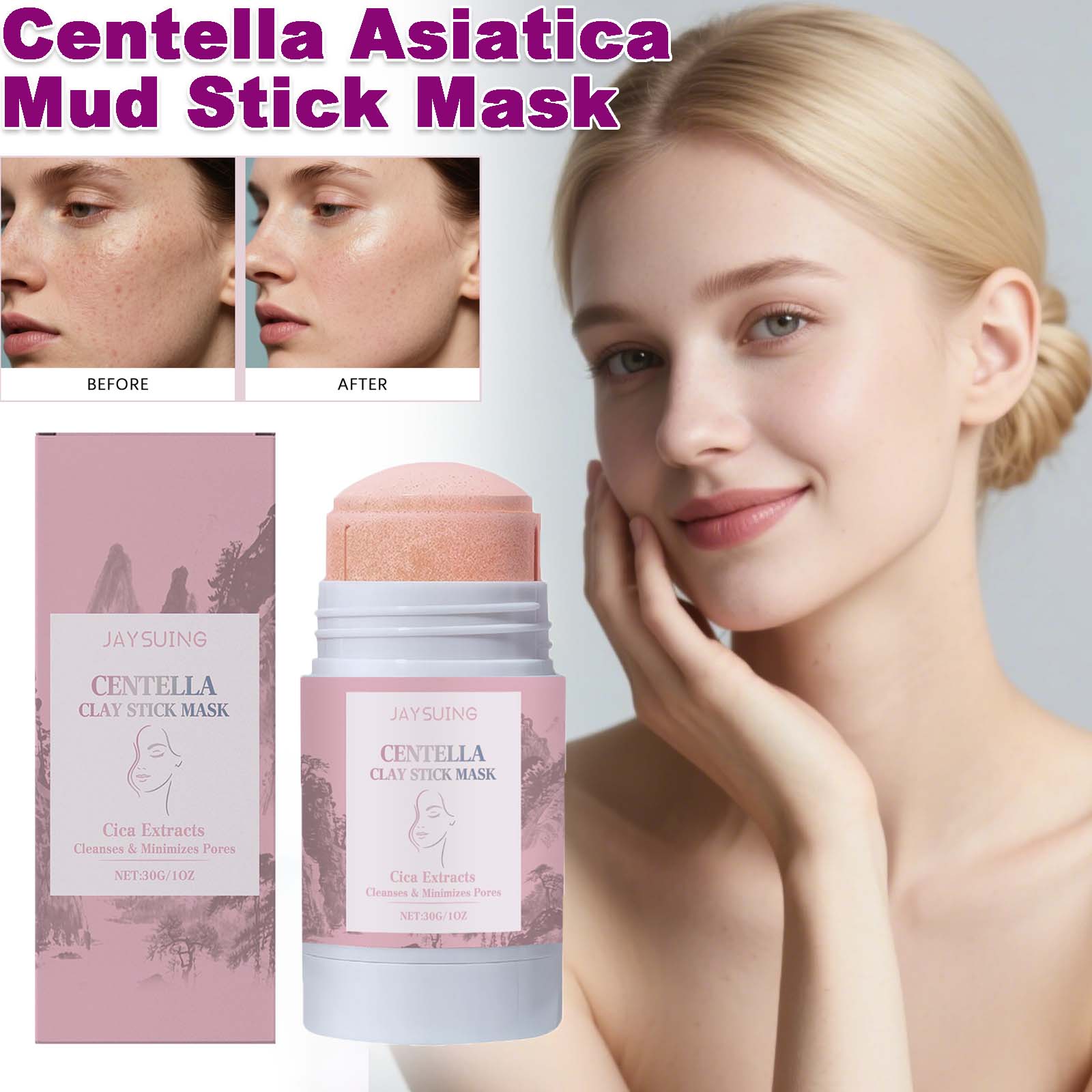 Bentonite Clay Mask - Masker Lumpur Centella Asiatica Pembersih Mendalam