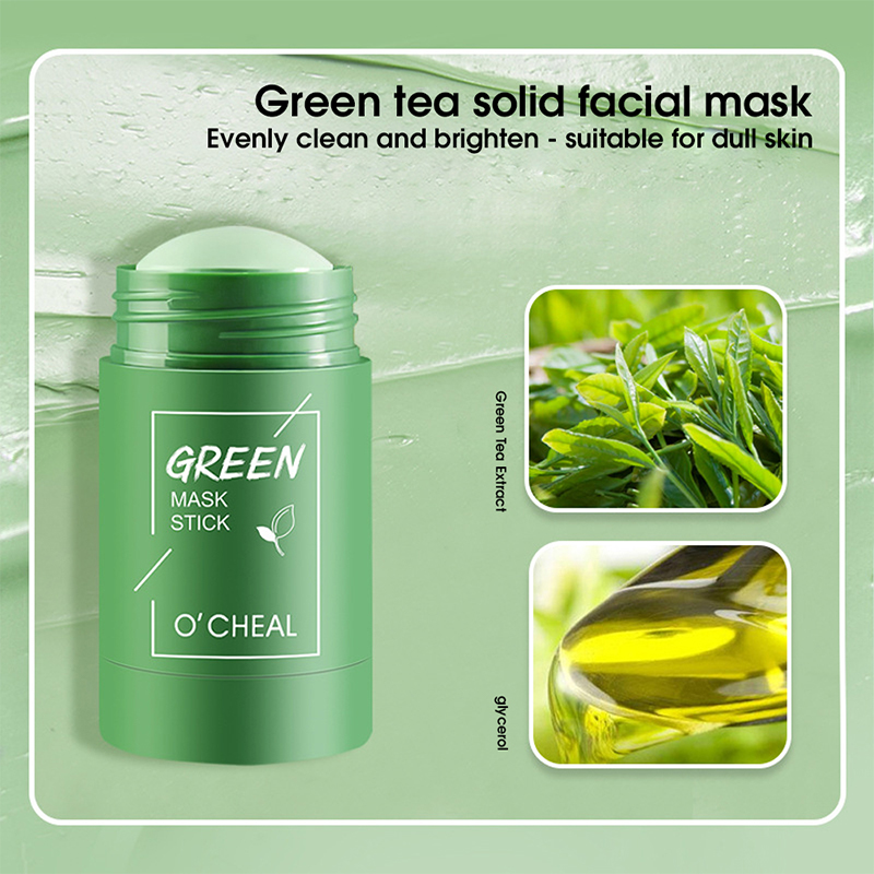 Ocheal Mask Green Tea Bamboo C - Bentonite Clay Mask ulasan dan harga