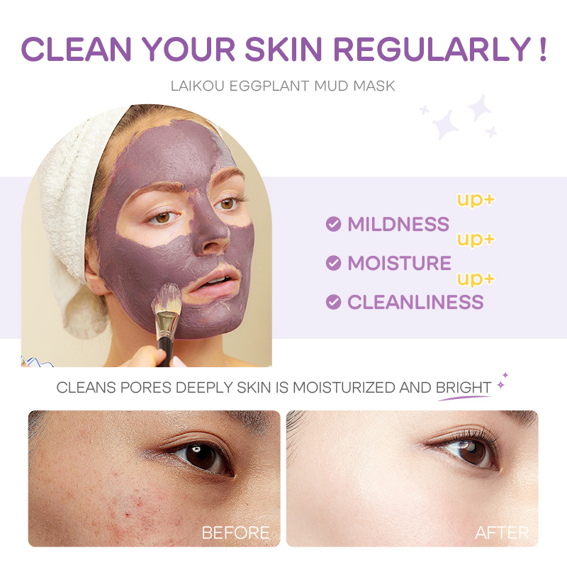 5 Buah LAIKOU Masker Lumpur Te - Bentonite Clay Mask ulasan dan harga