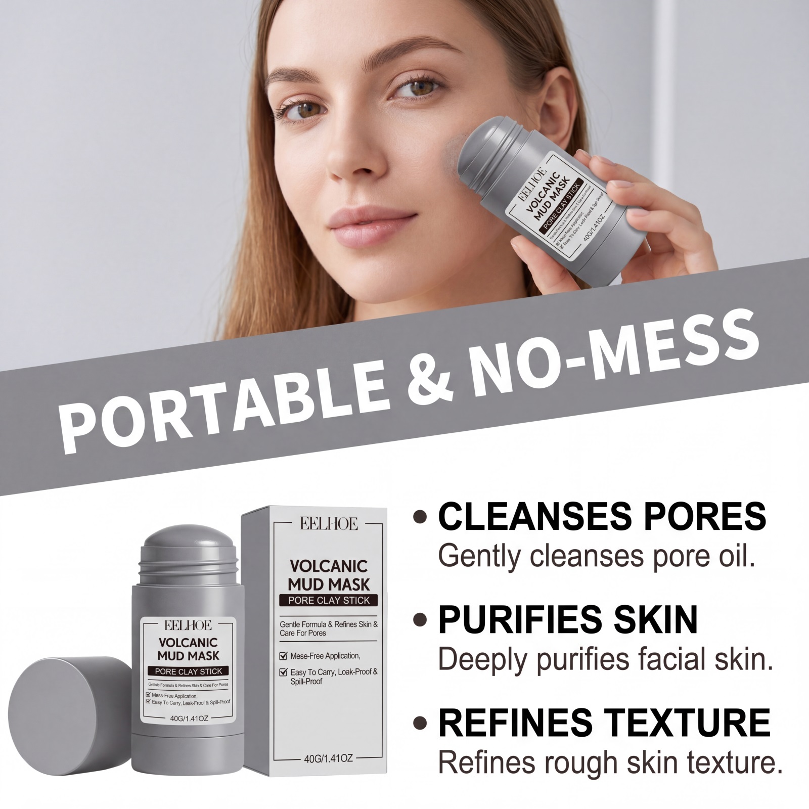 Masker Lumpur Vulkanik Members - Bentonite Clay Mask ulasan dan harga